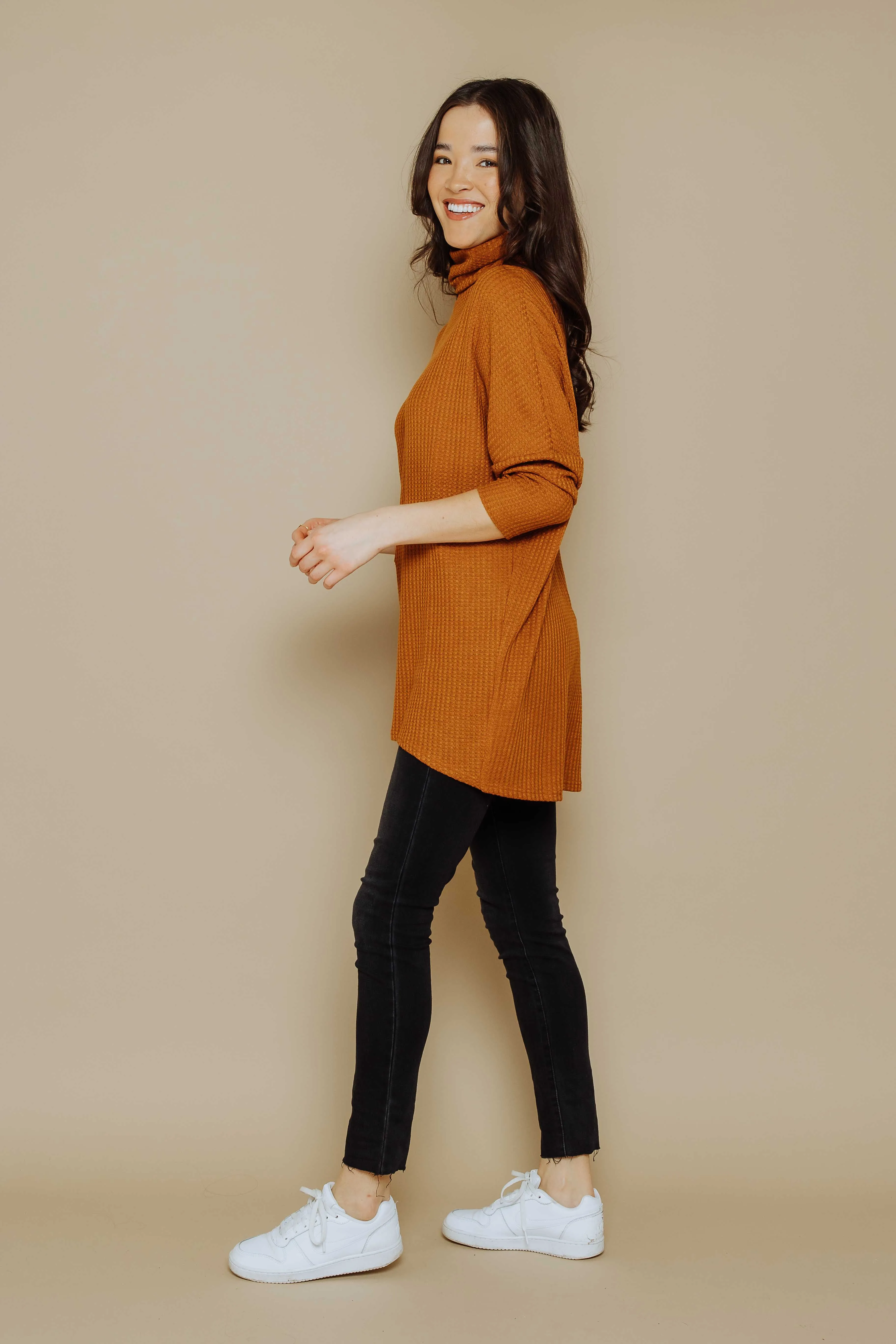 Hailey-Waffle Tunic