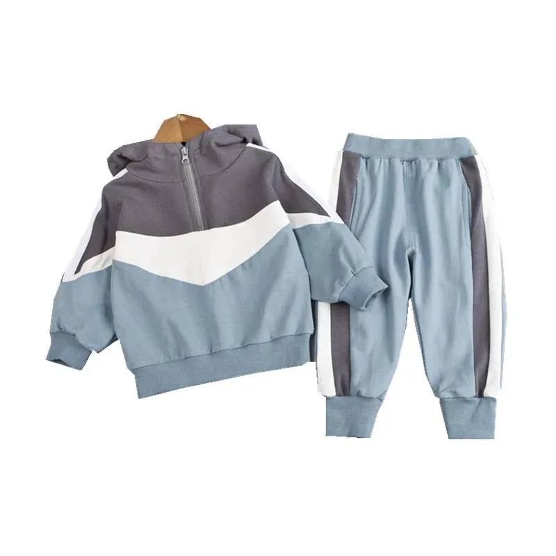 Half Zip Nylon Jacket & Joggers Set