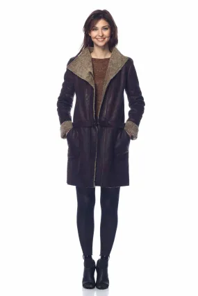 Hayden 6-Way Leather and Faux Shearling Jacket/Coat