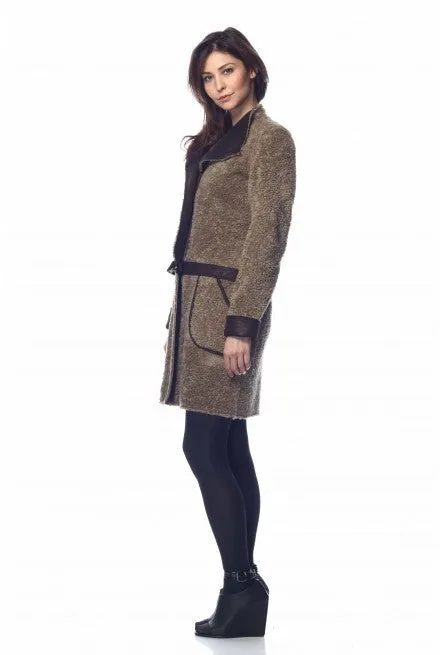 Hayden 6-Way Leather and Faux Shearling Jacket/Coat