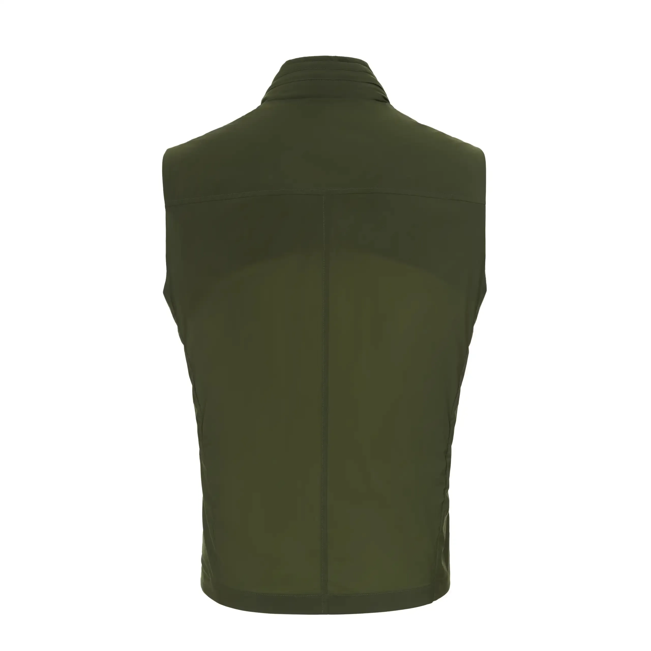 Hooded Gilet in Dark Green