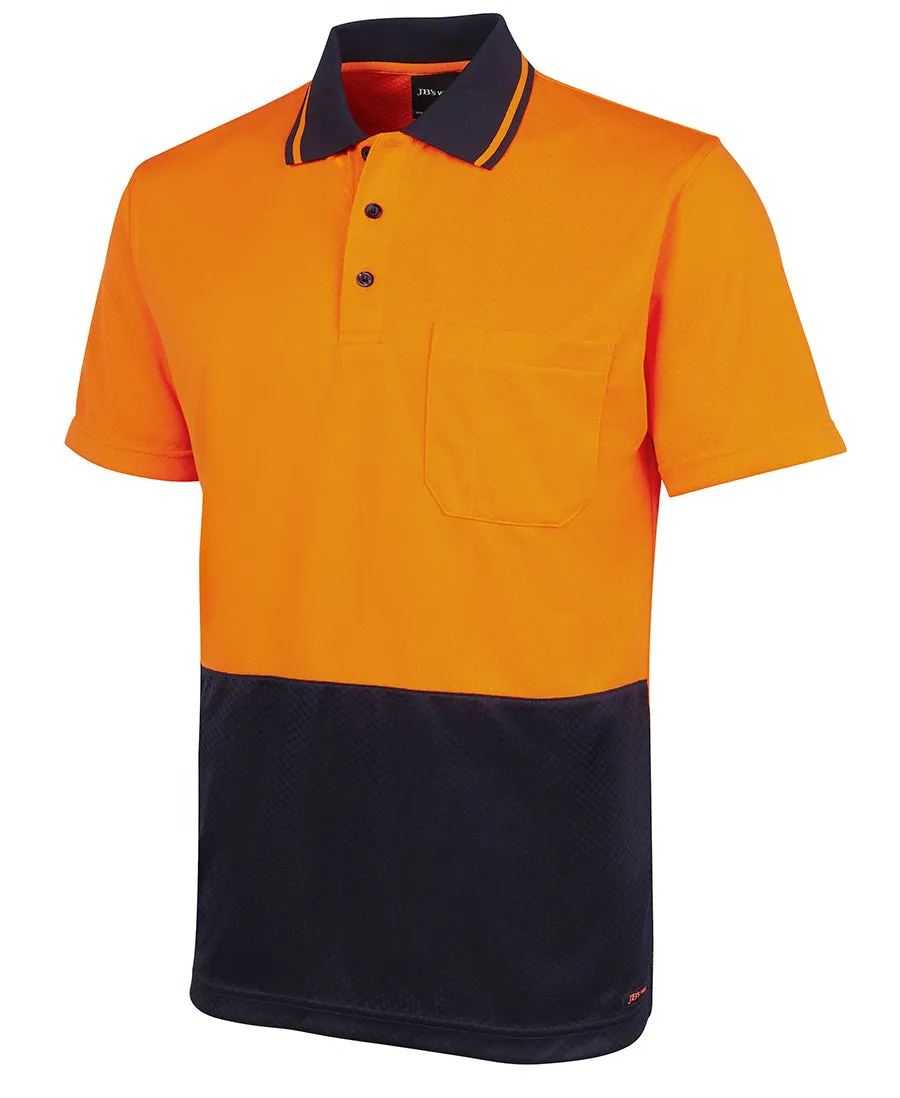 JB's Wear 6HJNC Hi Vis Jacquard Non Cuff Polo Shirt