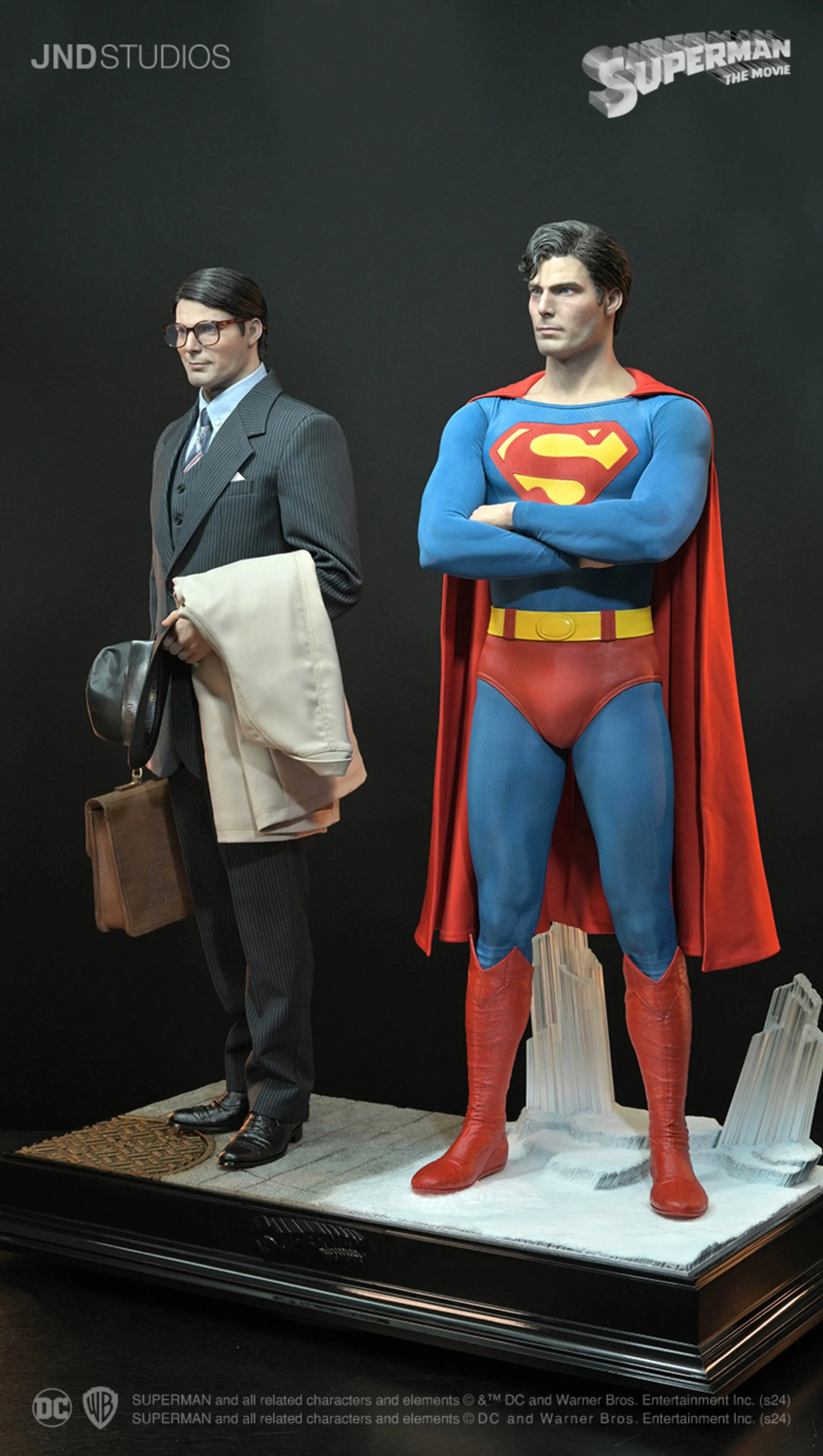 JND STUDIOS SUPERMAN (1978) DUAL VERSION (SUPERMAN & CLARK KENT) 1/3 SCALE STATUE (PREORDER)