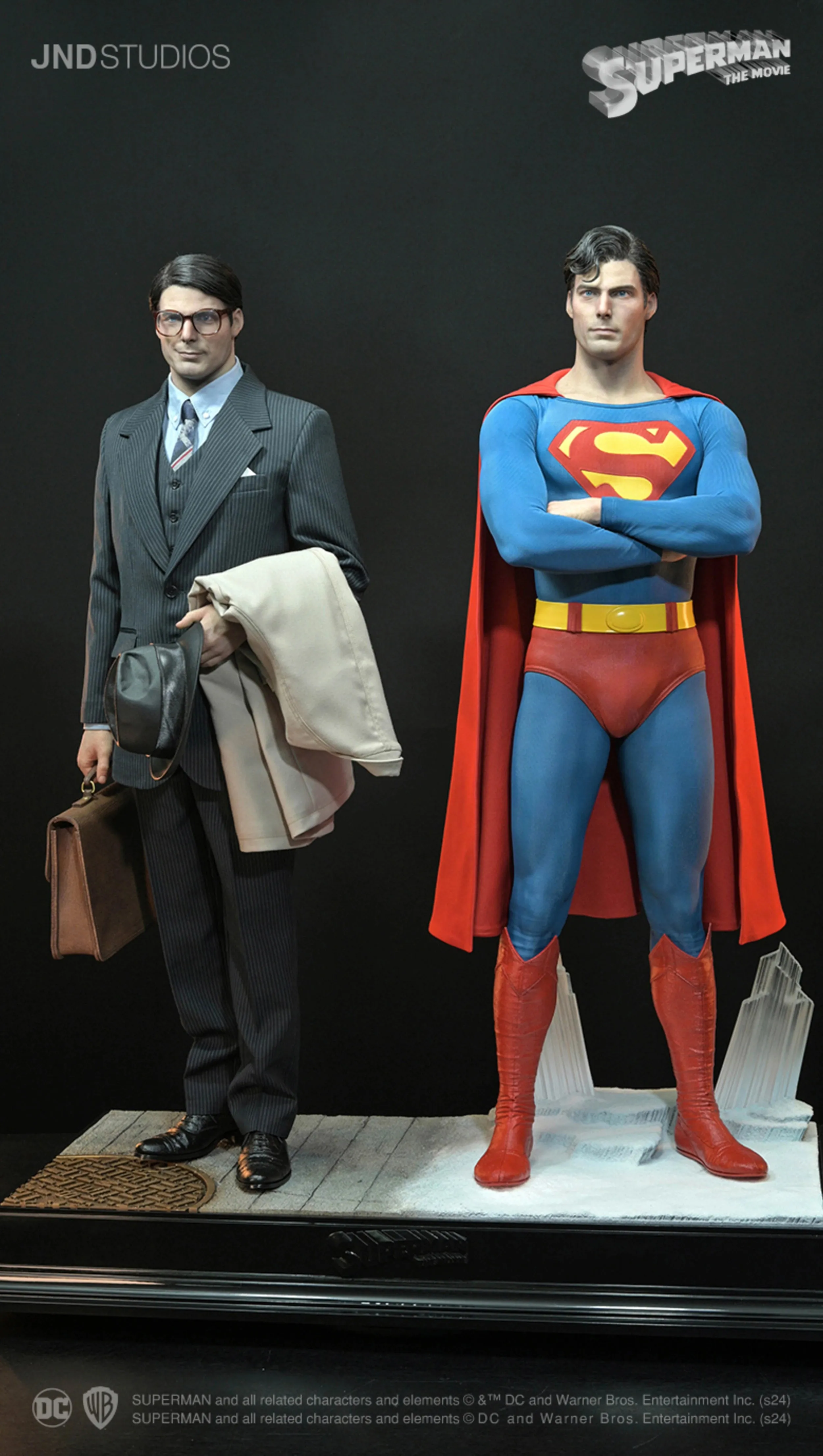 JND STUDIOS SUPERMAN (1978) DUAL VERSION (SUPERMAN & CLARK KENT) 1/3 SCALE STATUE (PREORDER)