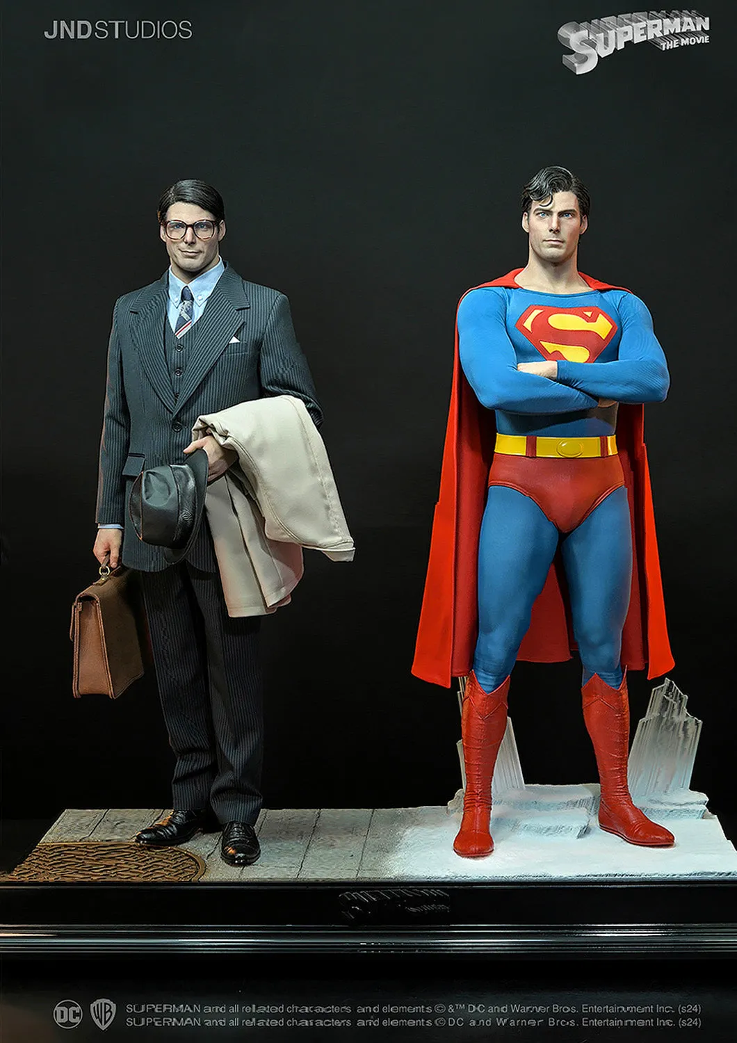 JND STUDIOS SUPERMAN (1978) DUAL VERSION (SUPERMAN & CLARK KENT) 1/3 SCALE STATUE (PREORDER)