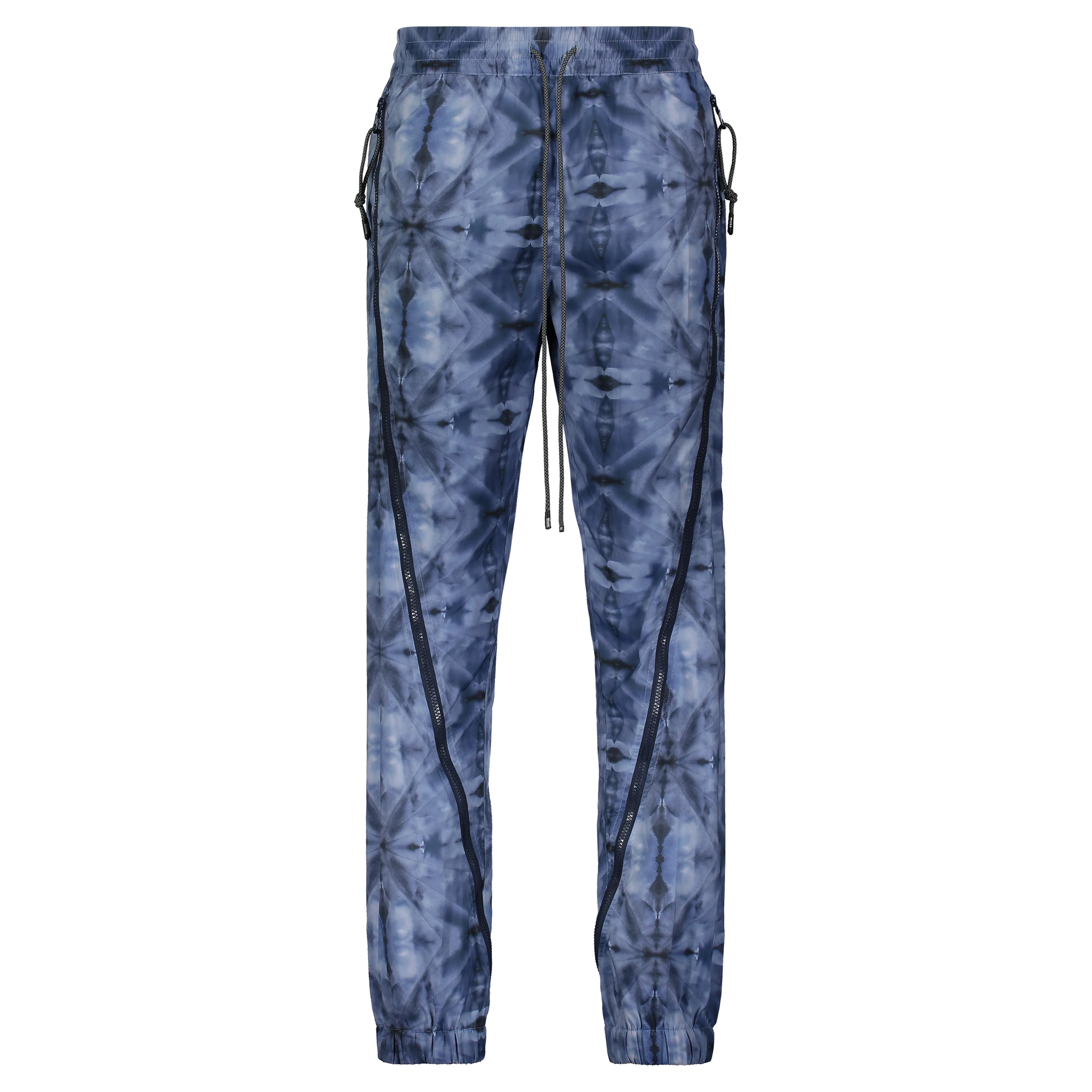 KALEIDOSCOPE ZIPPED DOWN JOGGER BLUE TIE DYE/WHITE