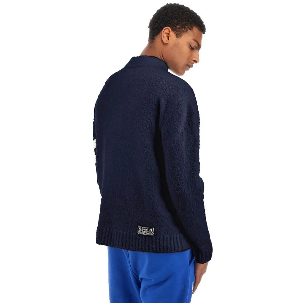 La Martina Blue Polyamide Sweater