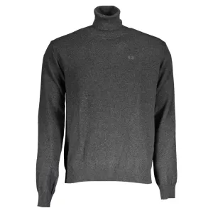 La Martina Gray Wool Men Sweater