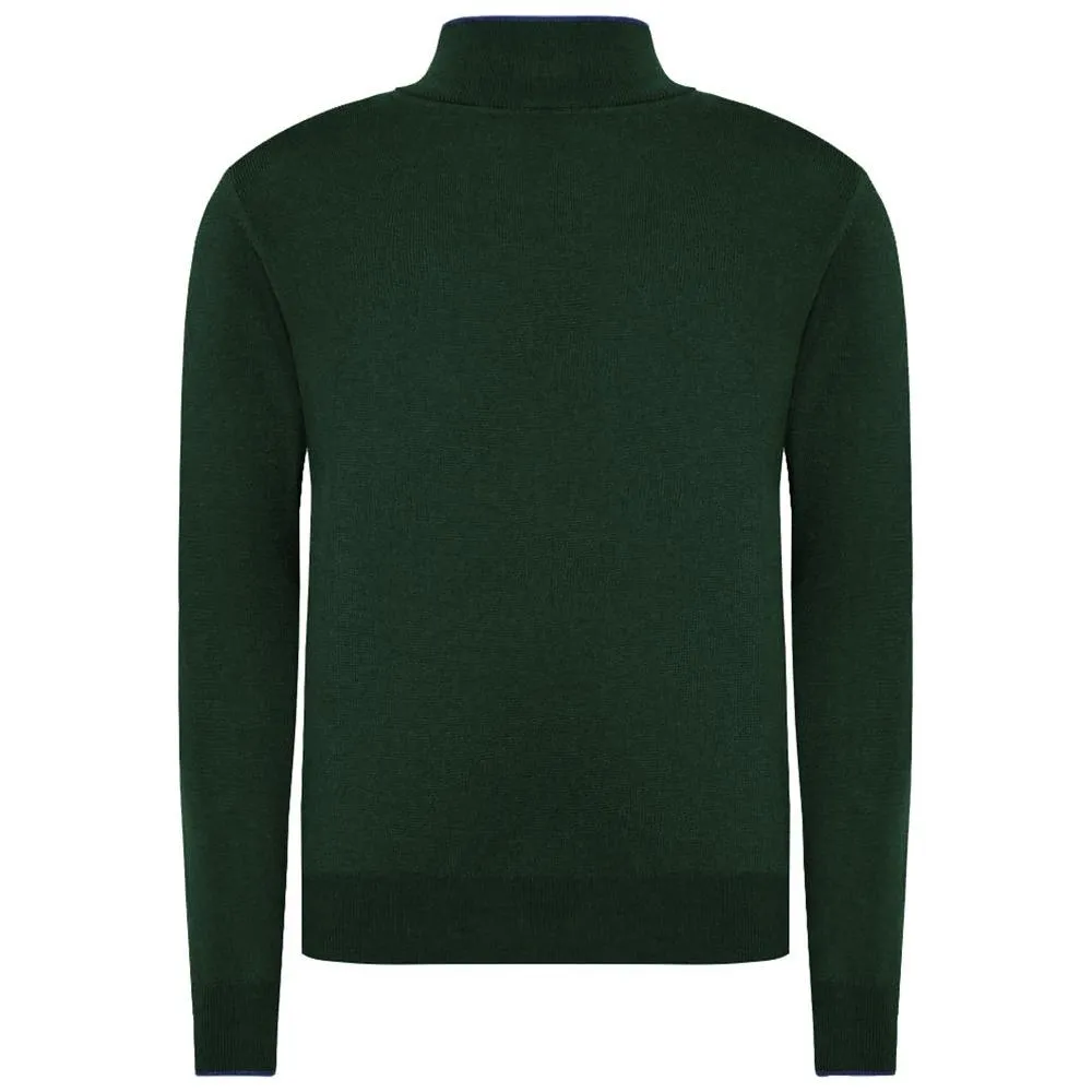 La Martina Green Acrylic Sweater