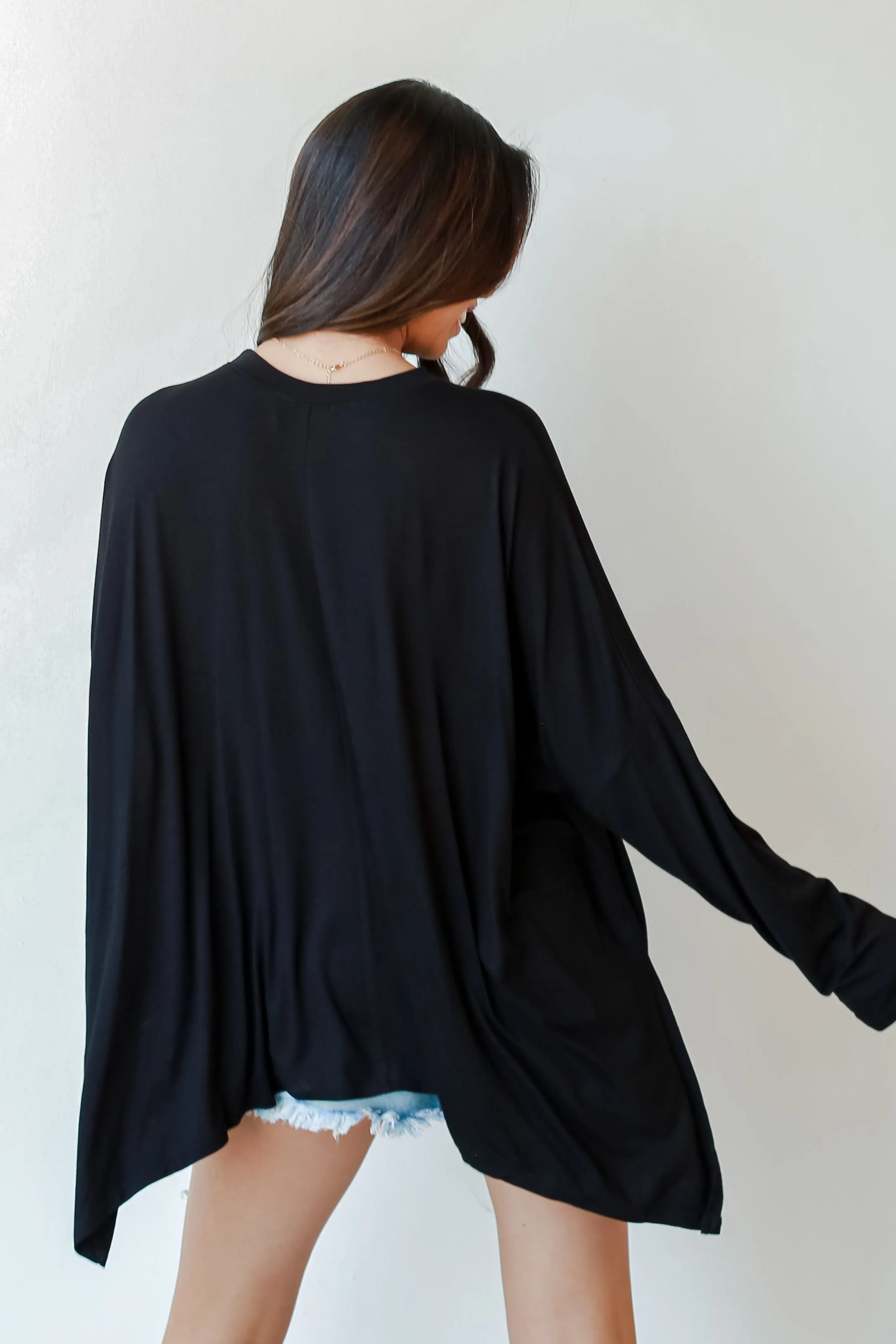 Laid Back Oversized Jersey Knit Top