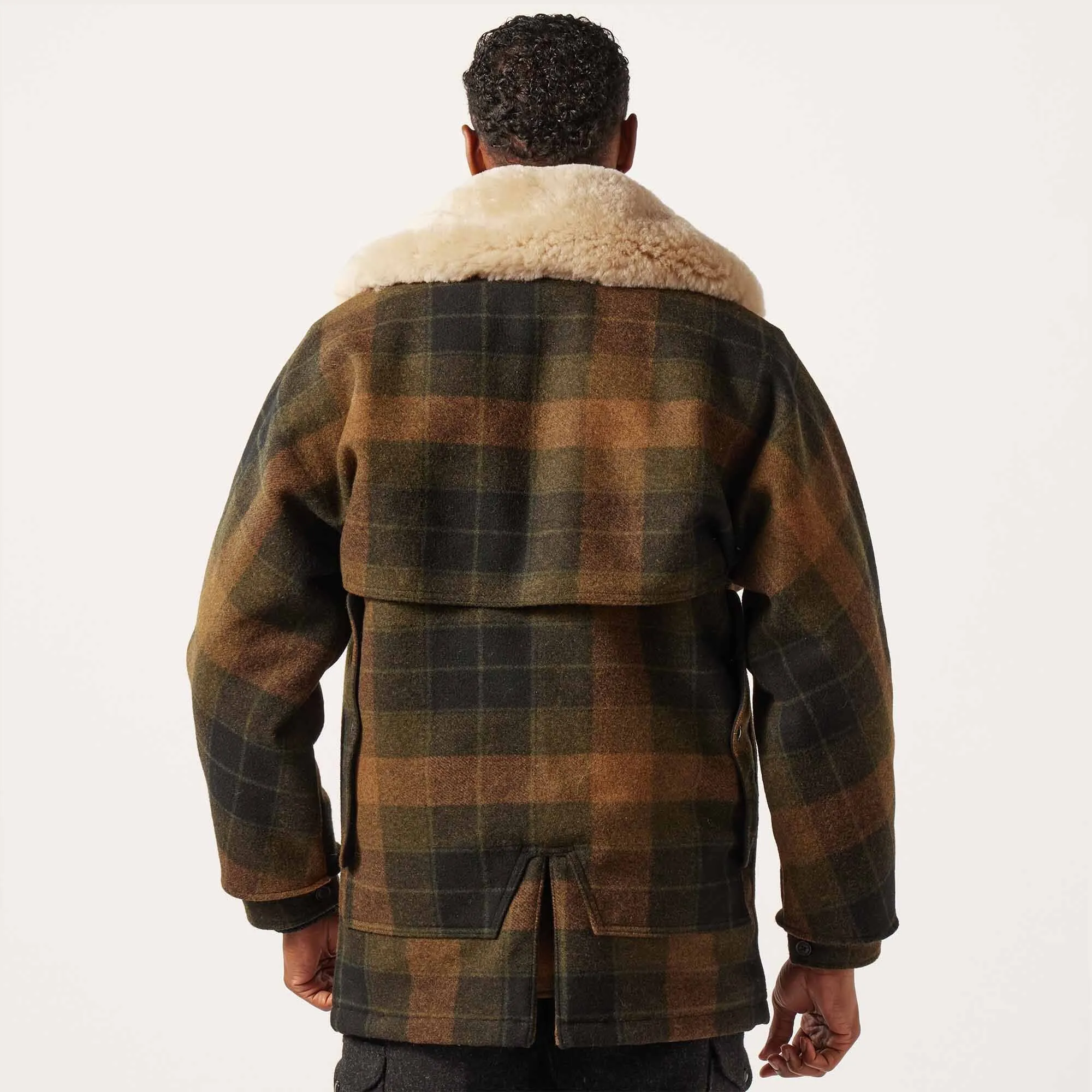 LINED MACKINAW WOOL PACKER COAT