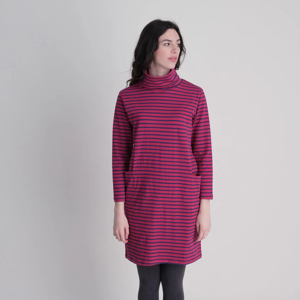 Lola Turtle Neck Striped Tunic