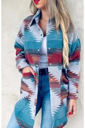 Long Aztec Shacket