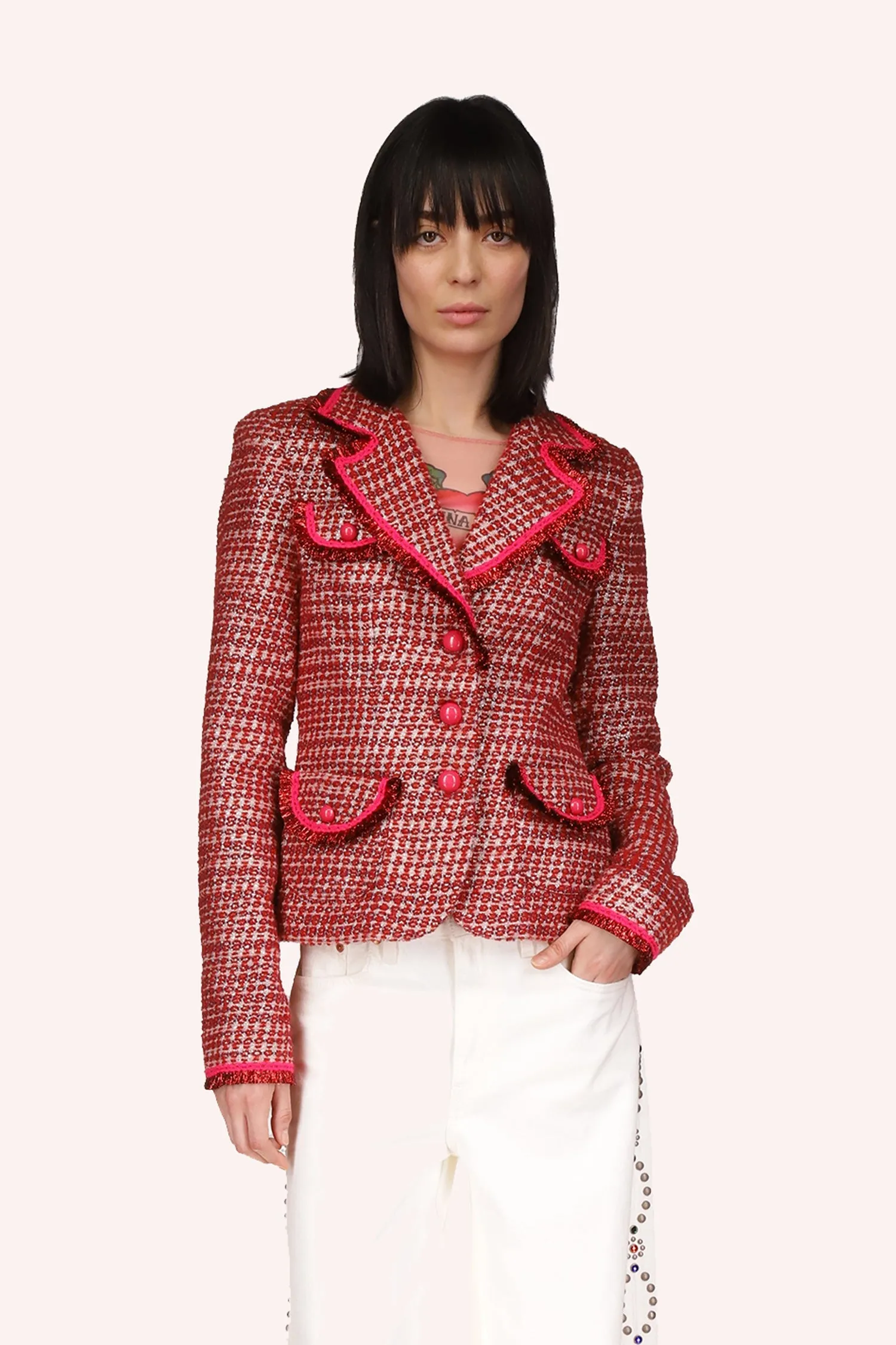 Lurex Tweed Blazer