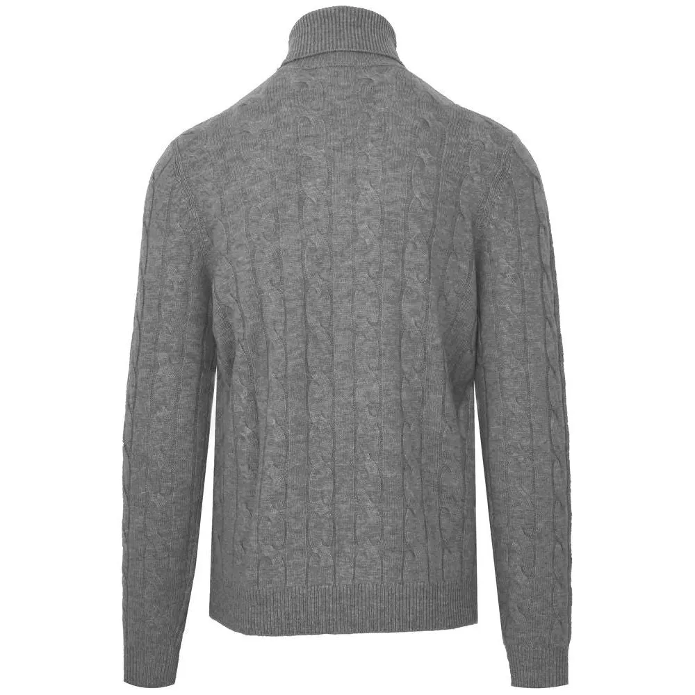 Malo Gray Wool Sweater