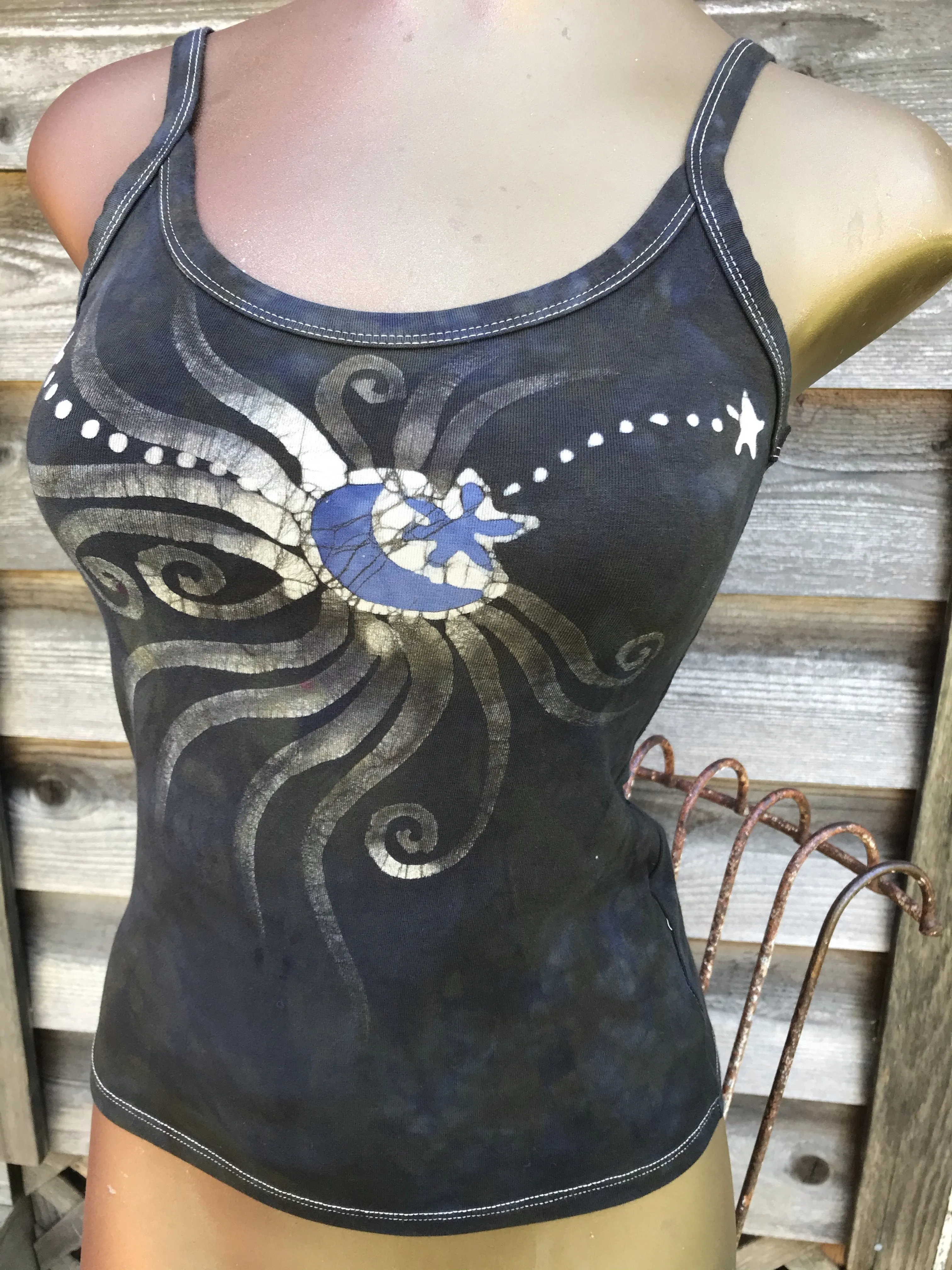 Mink and Lavender Moonbeams Batikwalla Tank Top