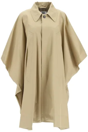 Mm6 maison margiela gabardine trench cape