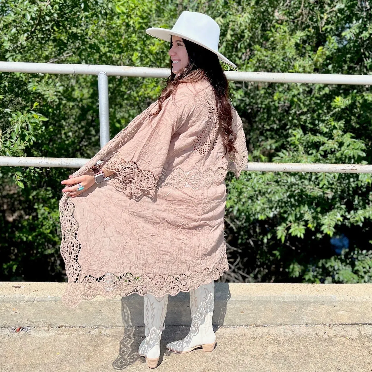 Mocha Bohemian Goddess Kimono