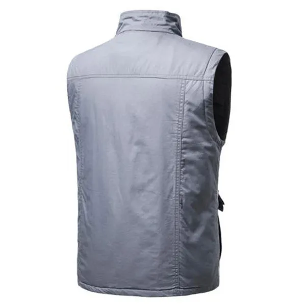 Multi-pocket Fishing Plus Cotton Men's Vest