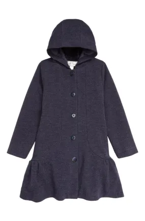 Navy Heather Princess Coat