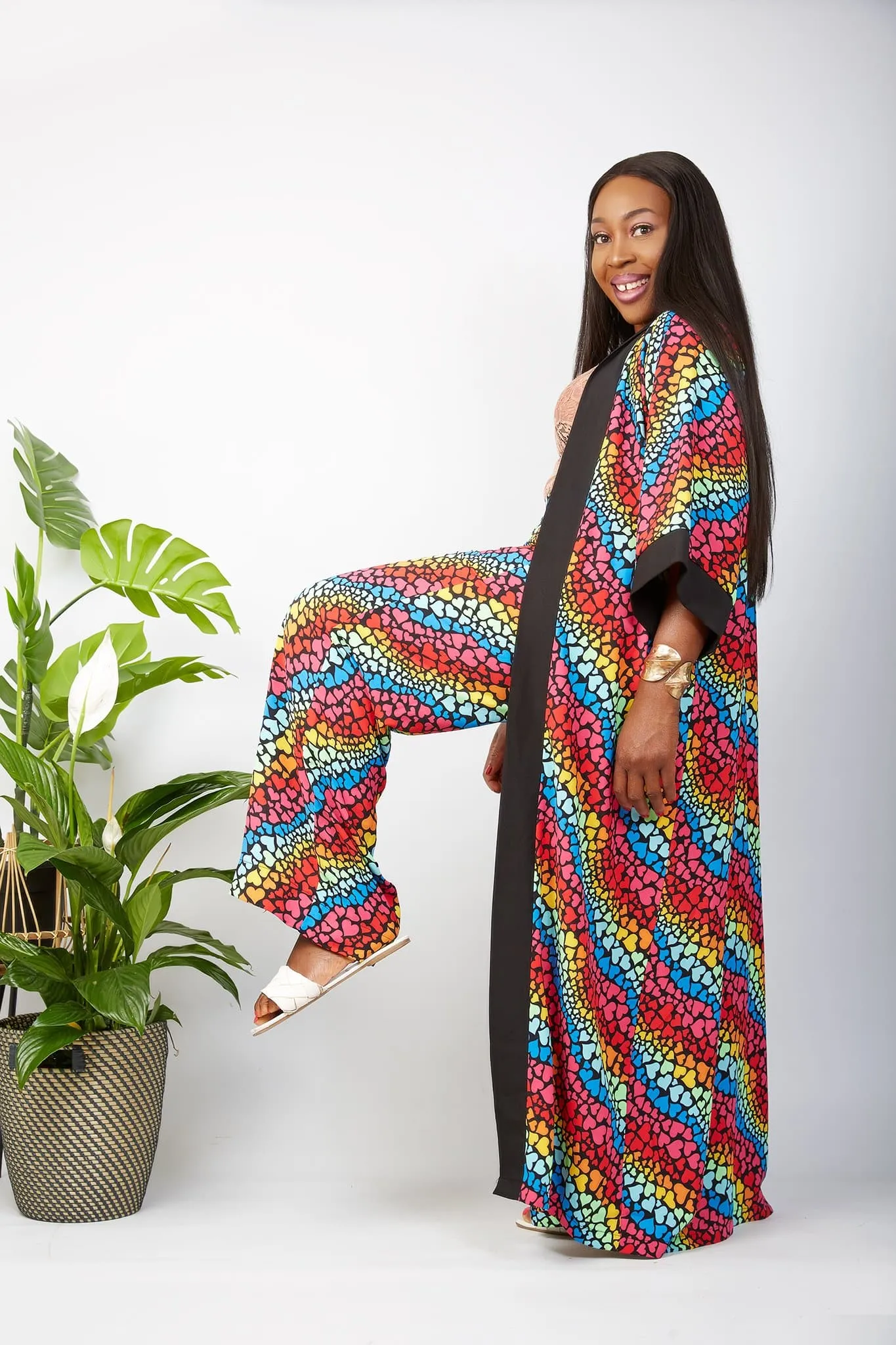 New in African Inspired Crepe Pallazo Pants (Matching Kimono Sold separately) - Ciara