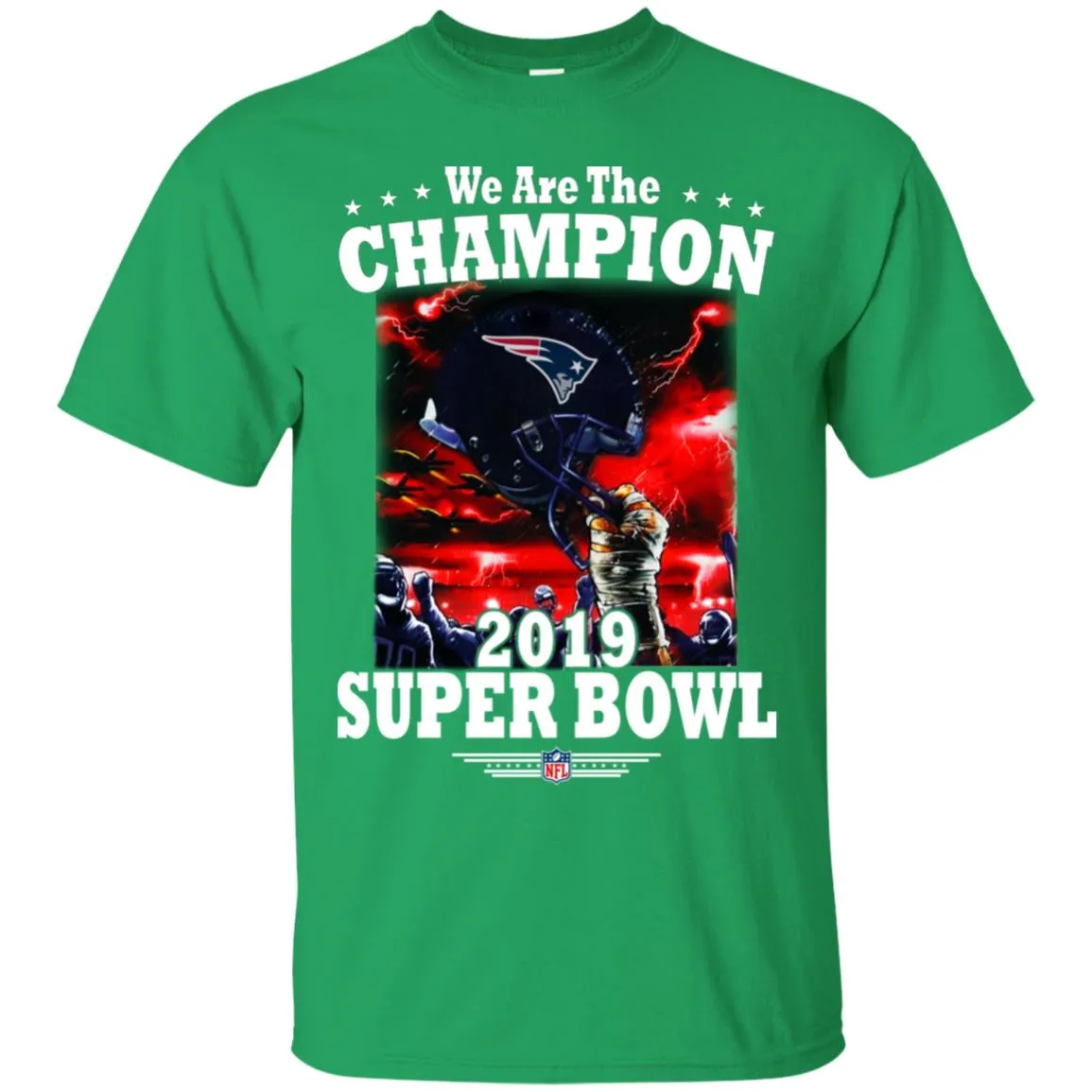 Nfl – New England Patriots We Are The Champion 2019 Super Bowl Football Men Cotton T-Shirt