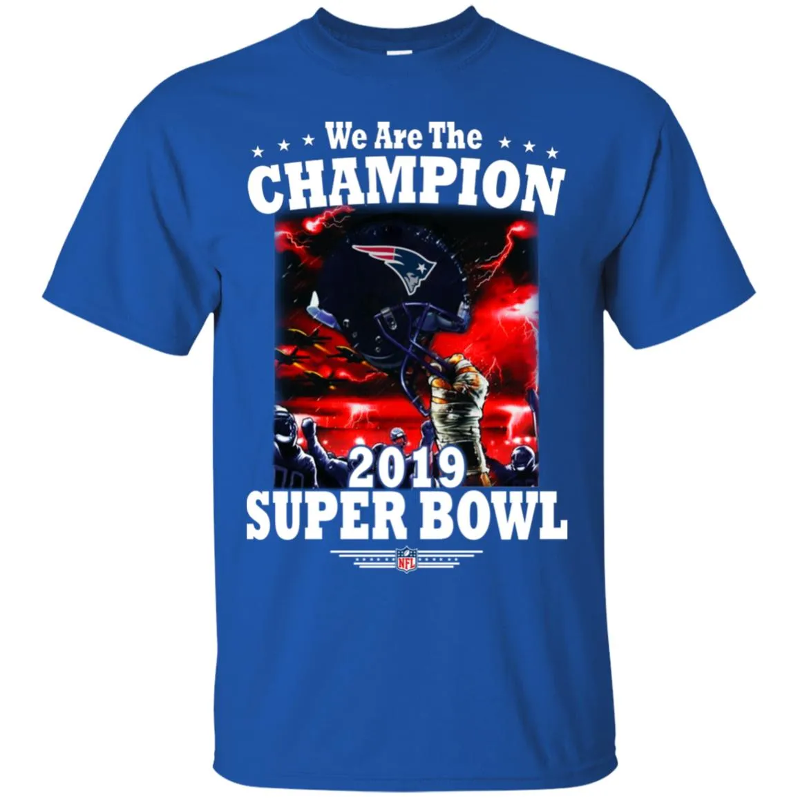 Nfl – New England Patriots We Are The Champion 2019 Super Bowl Football Men Cotton T-Shirt