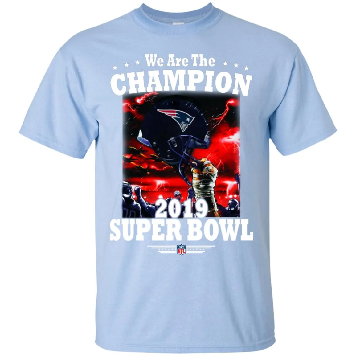 Nfl – New England Patriots We Are The Champion 2019 Super Bowl Football Men Cotton T-Shirt