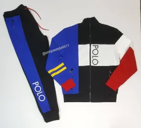 Nwt Polo Big & Tall Red/Black Spellout Track Jacket with Matching Joggers