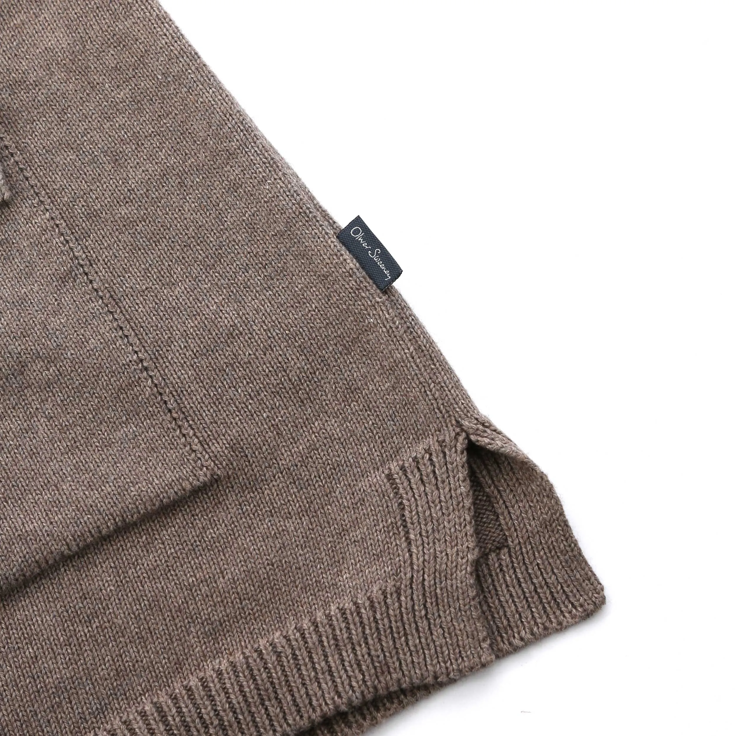 Oliver Sweeney Brecon Knit Cardigan in Mole