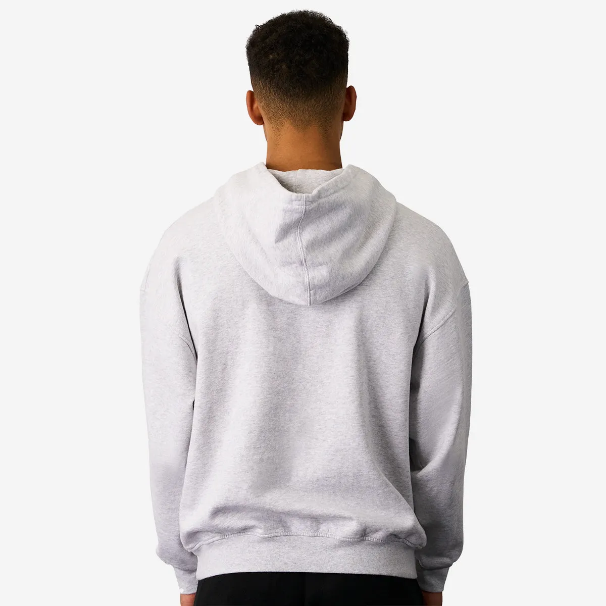 Organic Oversized Hoodie - Snow Melange