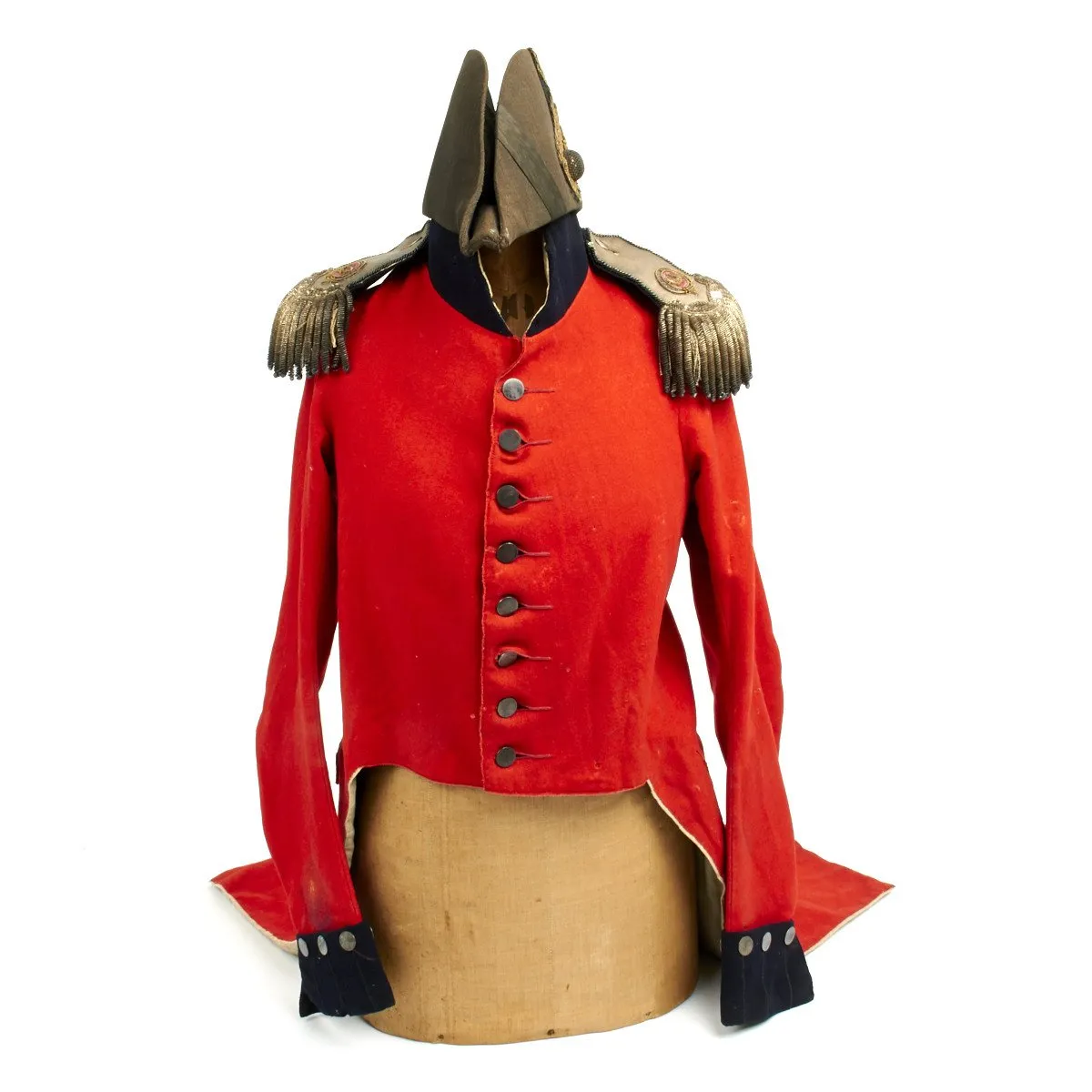 Original British Frock Coat and Bicorn Hat of George Vaughan Hart Circa 1782