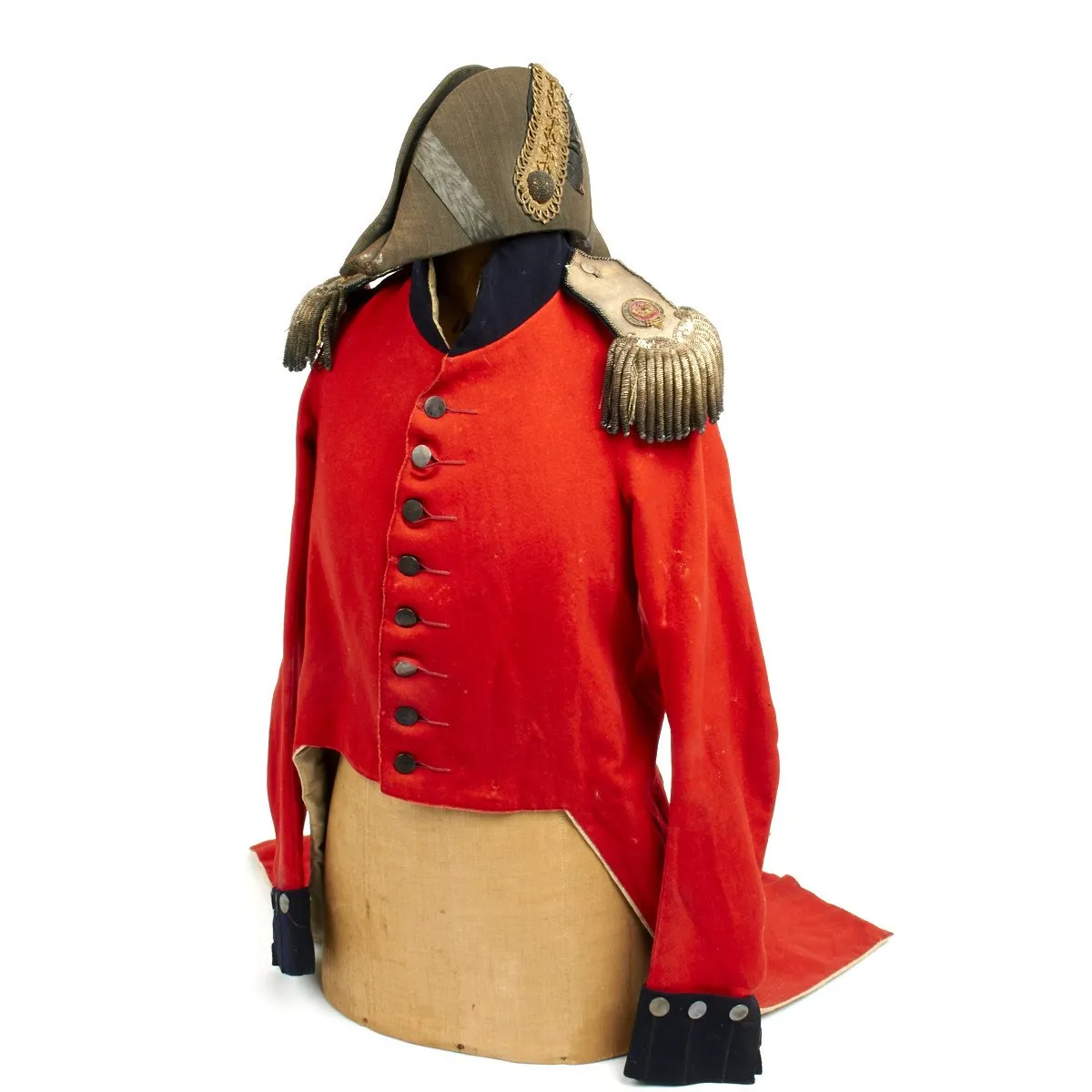 Original British Frock Coat and Bicorn Hat of George Vaughan Hart Circa 1782