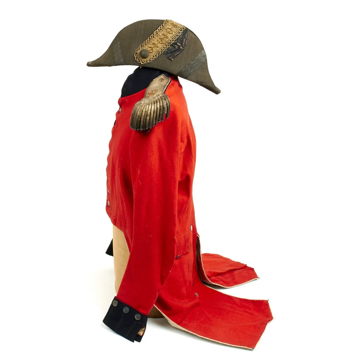 Original British Frock Coat and Bicorn Hat of George Vaughan Hart Circa 1782