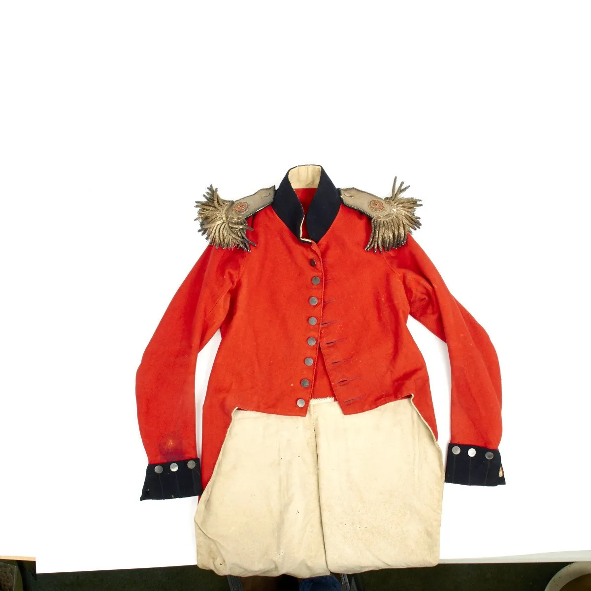 Original British Frock Coat and Bicorn Hat of George Vaughan Hart Circa 1782