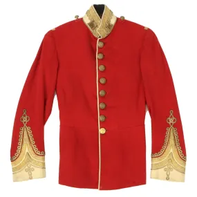 Original British Victorian Era Suffolk Regiment Scarlet Officer's Dress Tunic