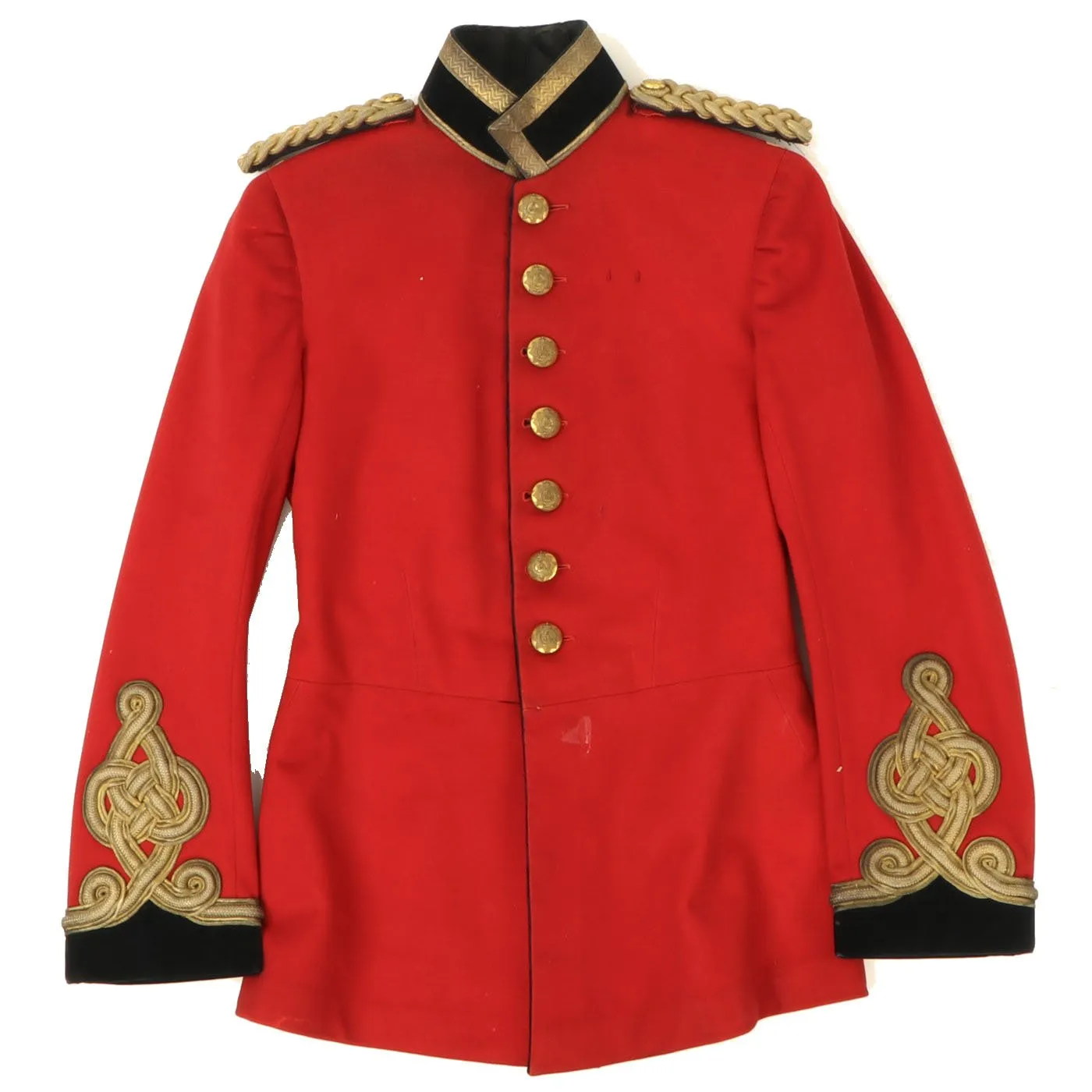 Original British WWI 1st King's Dragoon Guards Scarlet Officer's Dress Tunic