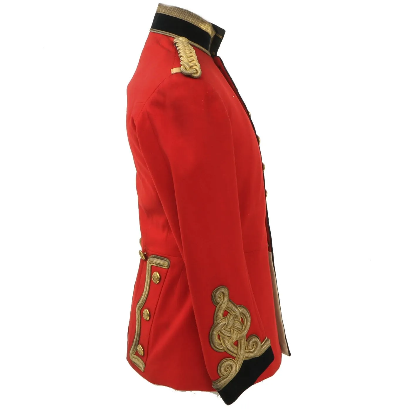 Original British WWI 1st King's Dragoon Guards Scarlet Officer's Dress Tunic