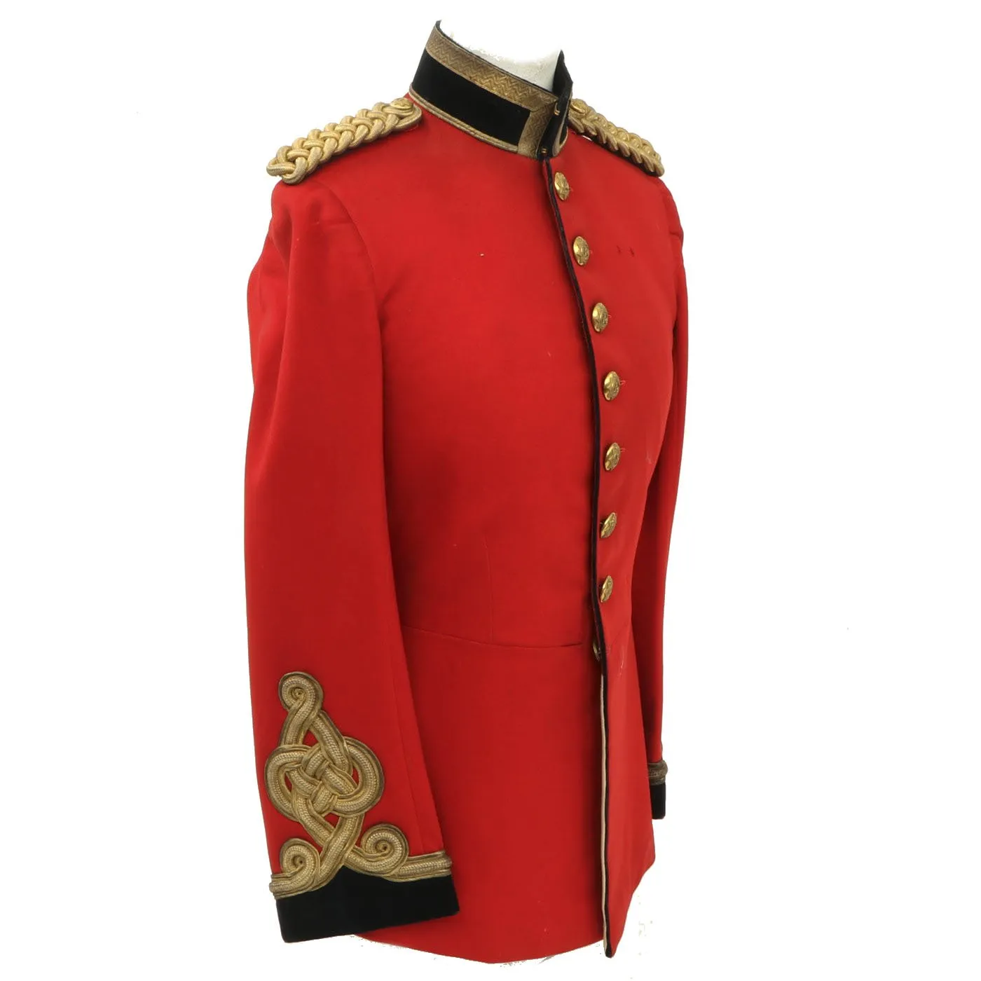 Original British WWI 1st King's Dragoon Guards Scarlet Officer's Dress Tunic