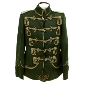 Original Imperial German WWI Hussars Atilla Green Dress Jacket