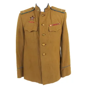 Original Soviet Russian WWII M-1943 Kitel Cavalry Captain Uniform Tunic With 1944 Order of the Red Star