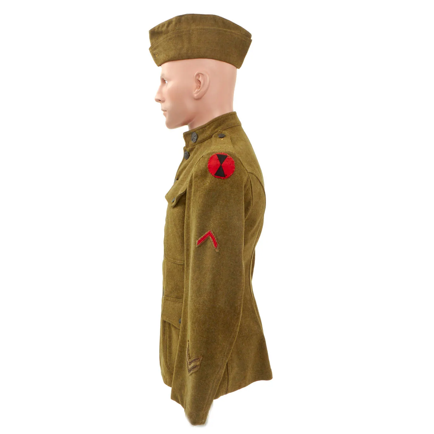 Original U.S. WWI 7th Infantry Division Named Uniform Set - “Hourglass Division”