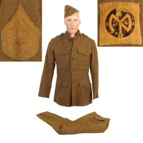 Original U.S. WWI US Army 27th Infantry Division Medics Uniform Set