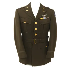 Original U.S. WWII Army Air Force Pilot Captain Class A Tunic with Air Transport Command DUIs