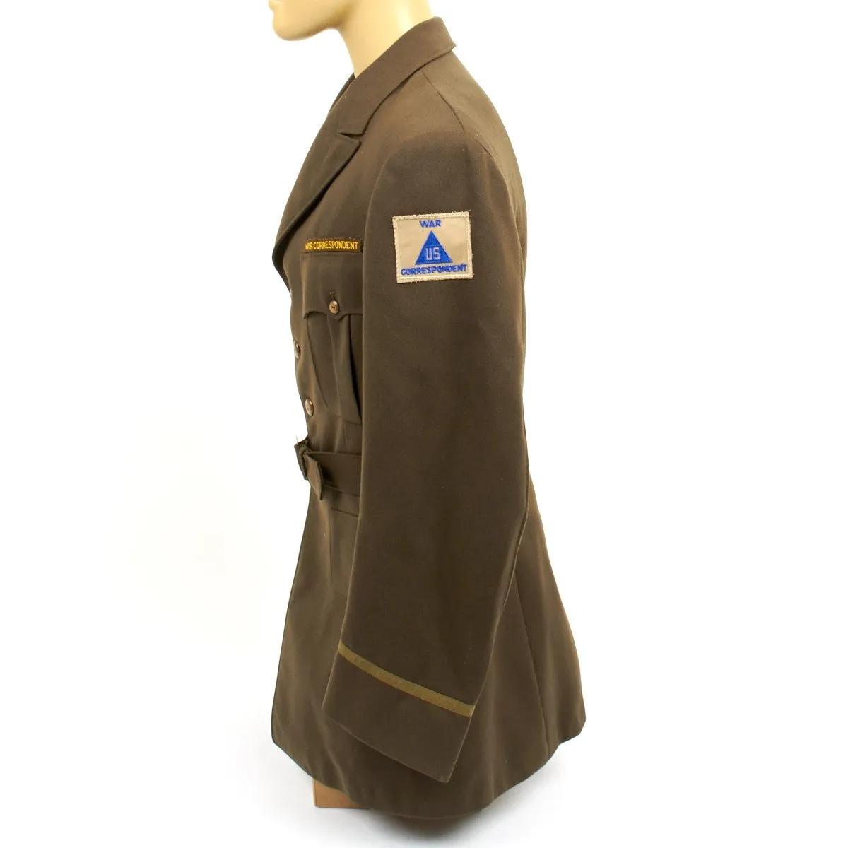 Original U.S. WWII Class A Tunic of Edward R. Murrow CBS War Correspondent with Historical Property Catalog Certificate