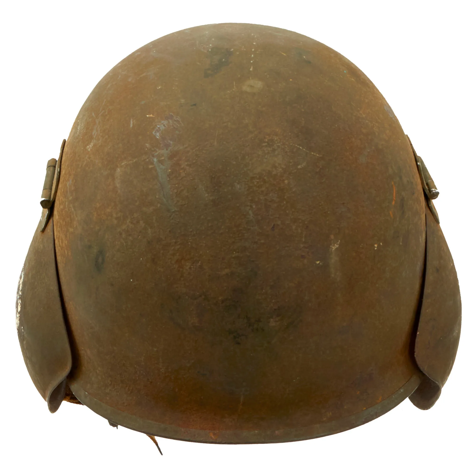 Original U.S. WWII USAAF Bomber Crew M3 Steel FLAK Helmet With NSDAP Insignia