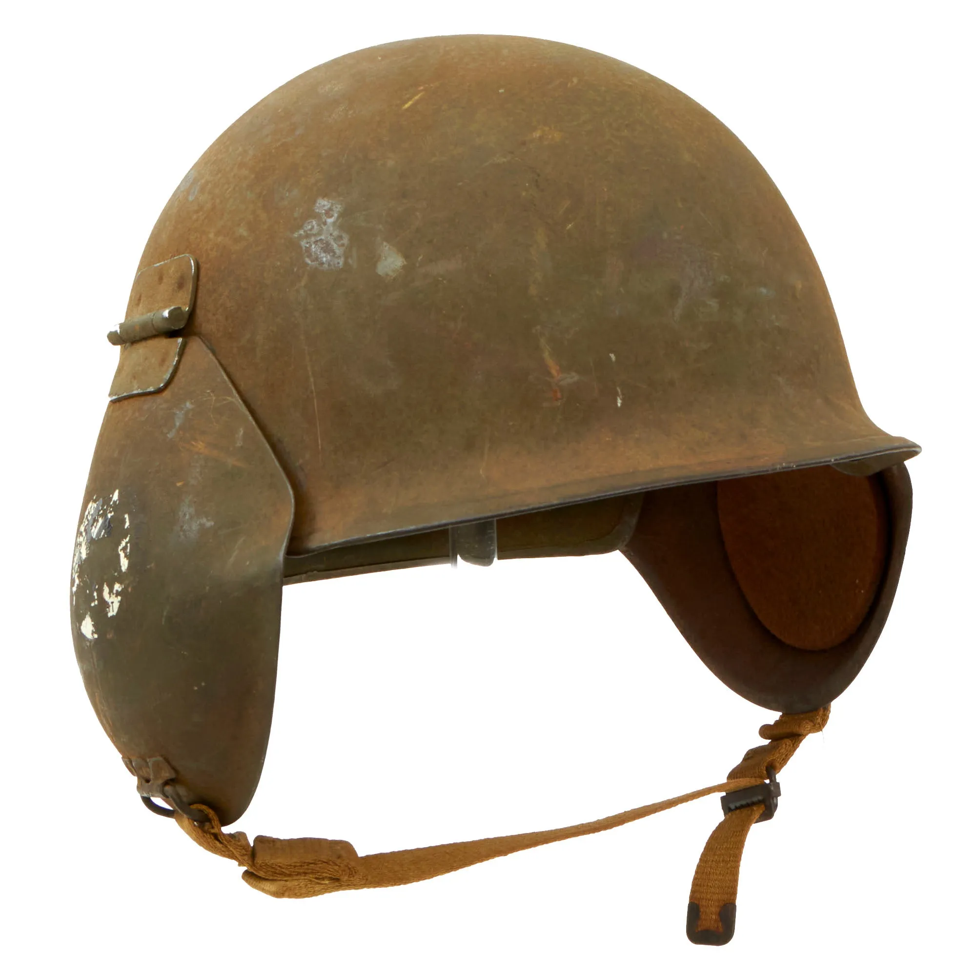 Original U.S. WWII USAAF Bomber Crew M3 Steel FLAK Helmet With NSDAP Insignia