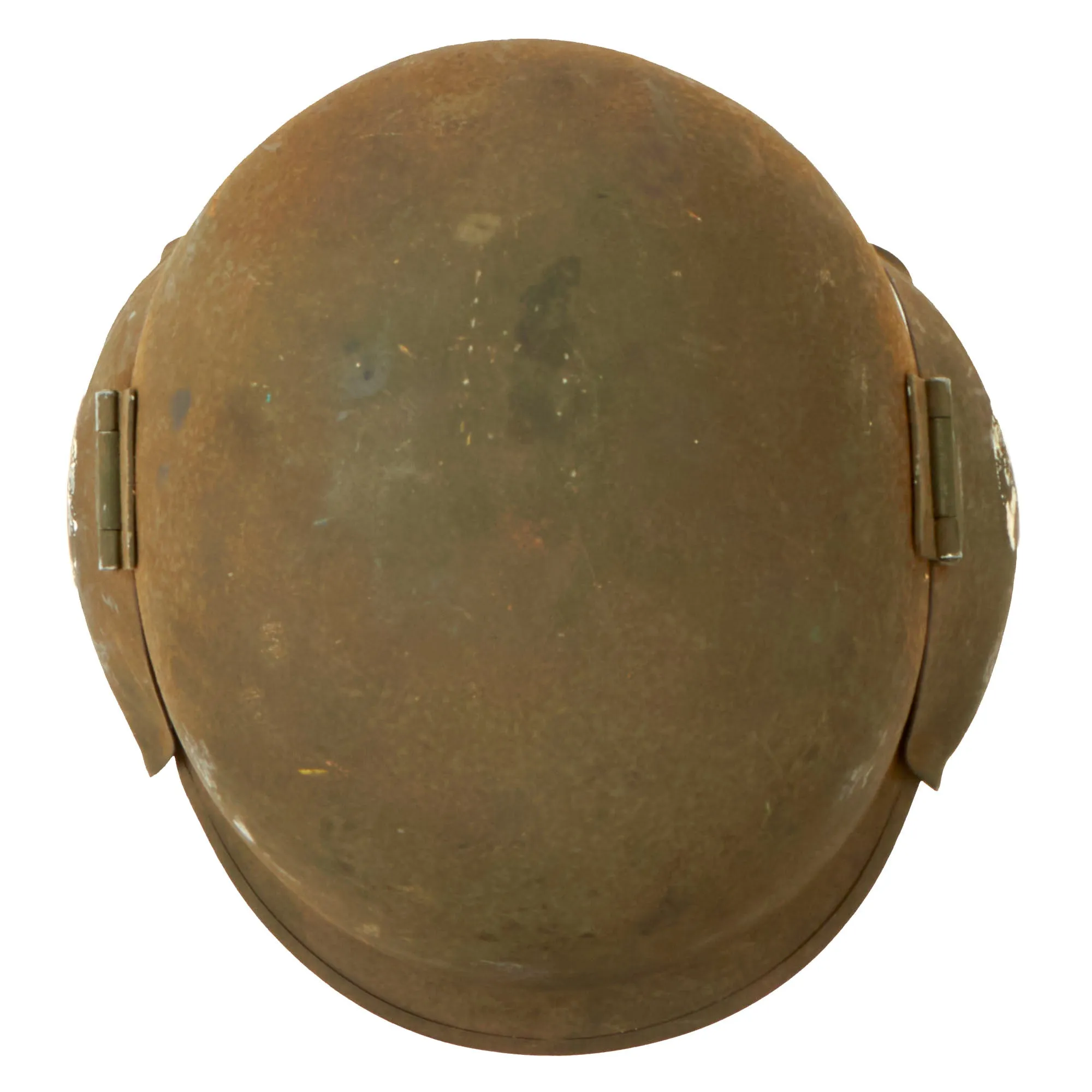 Original U.S. WWII USAAF Bomber Crew M3 Steel FLAK Helmet With NSDAP Insignia