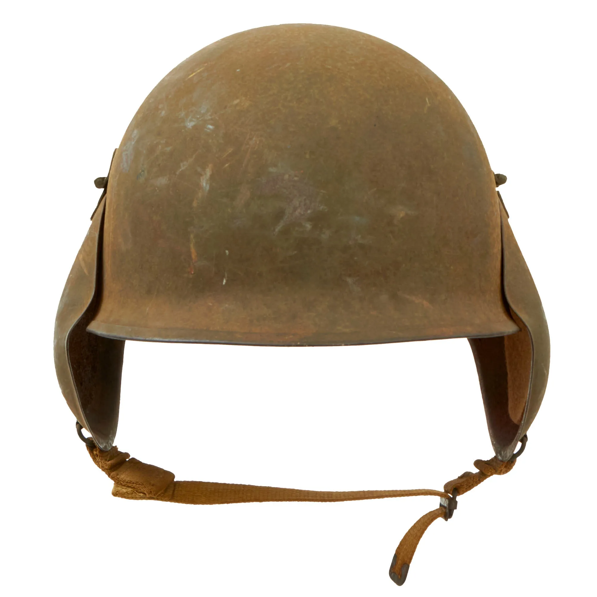 Original U.S. WWII USAAF Bomber Crew M3 Steel FLAK Helmet With NSDAP Insignia