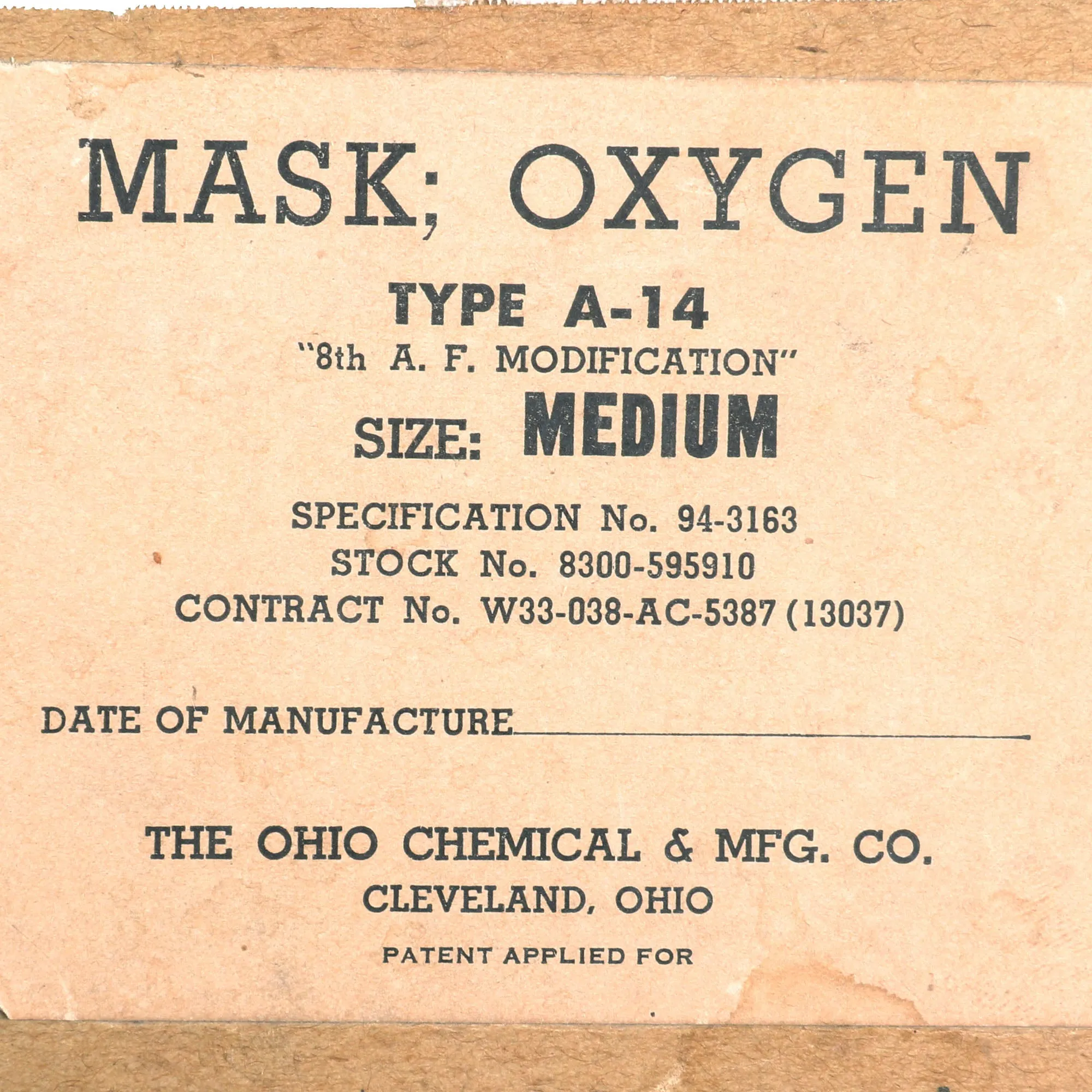 Original U.S. WWII USAAF Bomber Crew M4A2 Flak Helmet With AN-H-15 Flight Helmet, Throat Mic, B-8 Goggles and A-14 Oxygen Mask  - With Original Boxes